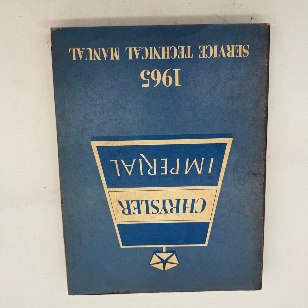 1965 Chrysler Imperial Newport 300 New Yorker Service Technical Manual Shop Book